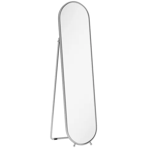 HOMCOM Oglindă Ovală Aurie Înaltă | Aosom Romania