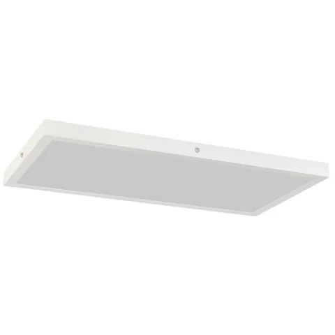 HOMCOM Set de 2 Plafoniere LED Subțiri cu Design Minimalist și Modern, Reglabile, Candelabru LED din Oțel și Plastic, 60x30x3,7 cm, Alb | Aosom Romania