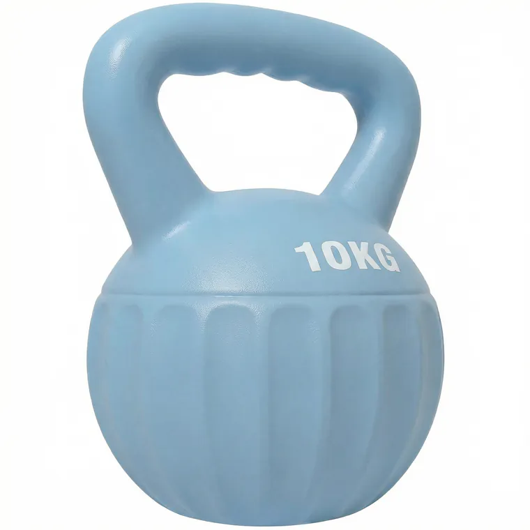 SPORTNOW Kettlebell Kugelhantel 6 kg - ganteră umplută cu nisip pentru începători, antrenament de forță acasă, 21 x 21 x 27 cm, albastru | Aosom Romania