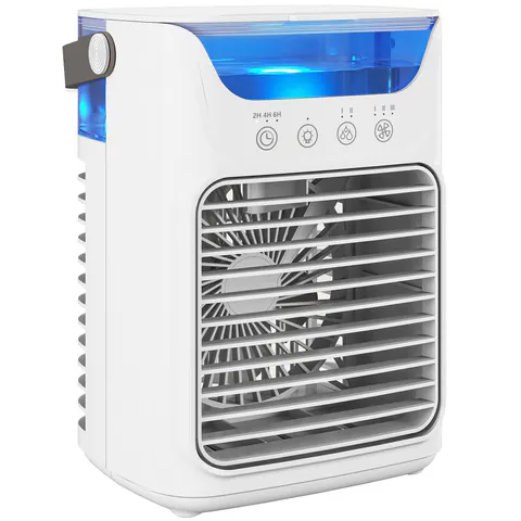 HOMCOM Ventilator de masă Ventilator de birou cu cap reglabil 21cm | Aosom Romania