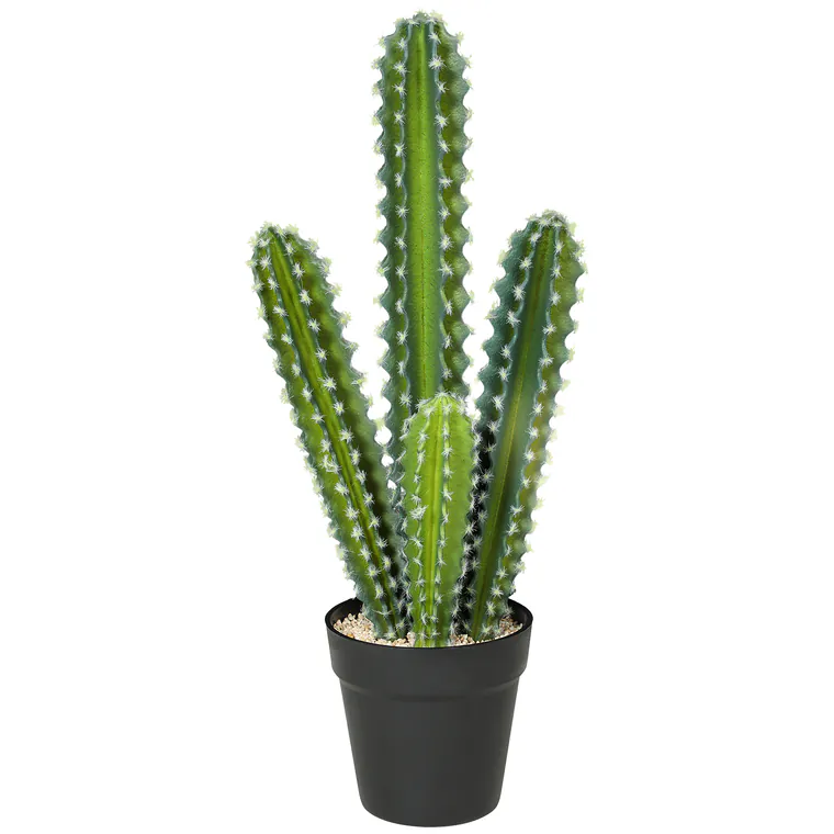 HOMCOM Plantă artificială Cactus 53 cm în ghiveci pentru casă, birou | Aosom Romania