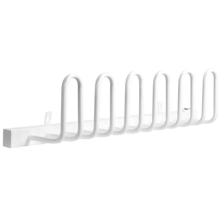 HOMCOM Uscător de încălțăminte, electric, temperatură până la 55° C, montare pe perete, oțel, alb, 76 x 13 x 17cm | Aosom Romania