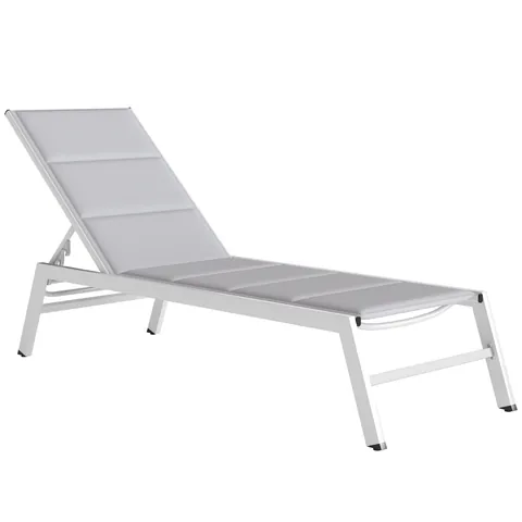 Outsunny Șezlong basculant pentru plajă | Aosom Romania