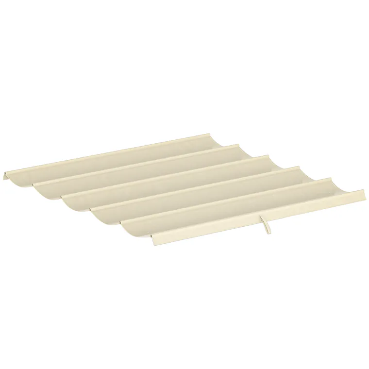 Outsunny Tettuccio di Ricambio per Gazebo 3x3 m con 10 Fori di Drenaggio Grigio | Aosom Romania