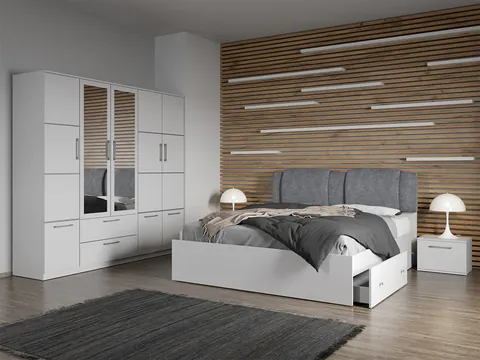 Set dormitor complet Alb - Acapulco - C11