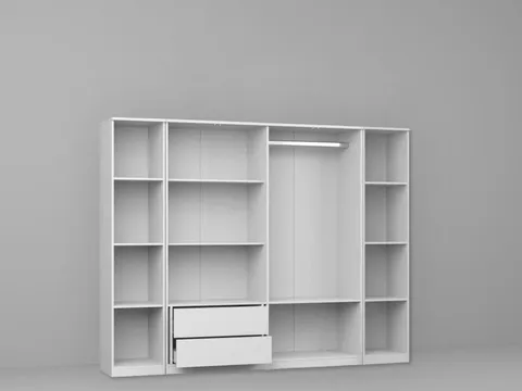 Dressing Dormitor Alb 246,4 cm - C11