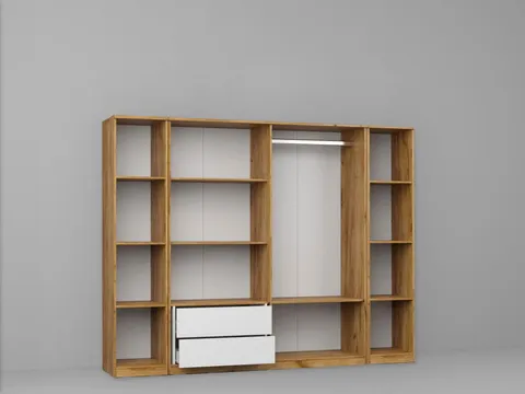 Dressing Dormitor Stejar Auriu 246,4 cm - C11