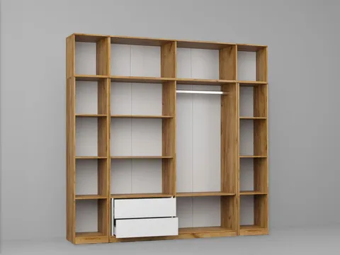 Dressing Dormitor Stejar Auriu 246,4 cm - C12