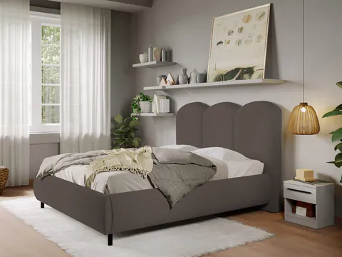 Pat Tapitat cu somiera fixa - Blanita Maro - Nero 180x200