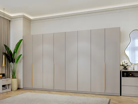 Dulap dormitor haine Bej/casmir 328 cm Auris C1