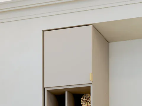 Dulap dormitor haine Bej/casmir suprapozabil 1U Auris