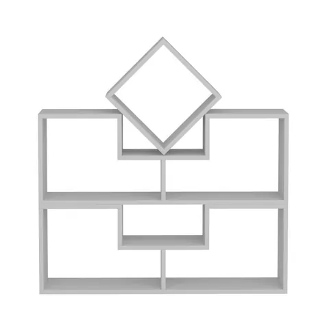 Biblioteca BELED, alb, 105x29,5x76,4 cm
