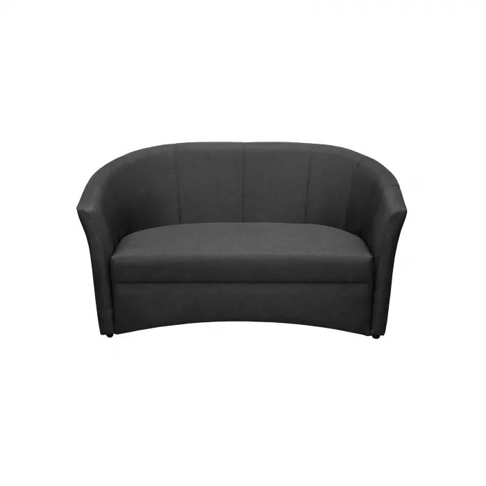 Canapea CAFENEA fixa, 2 locuri, gri antracit, 145x60x80 cm