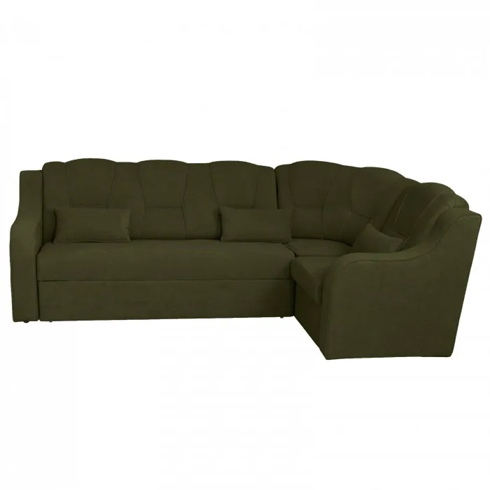 Coltar C3M extensibil, cu lada depozitare, colt interschimbabil, verde inchis, 270x165x100 cm