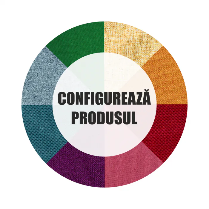 Coltar Canapea BEGA extensibil, cu arcuri si lada depozitare, colt interschimbabil, diverse culori, 240x153x80 cm