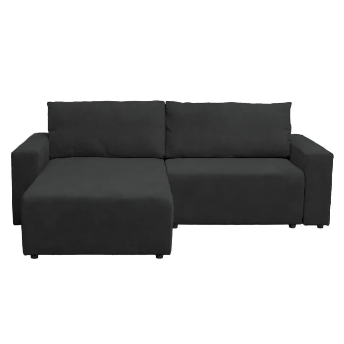 Coltar extensibil DALLAS ONE, cu lada depozitare, colt interschimbabil, antracit, 258x173x90 cm