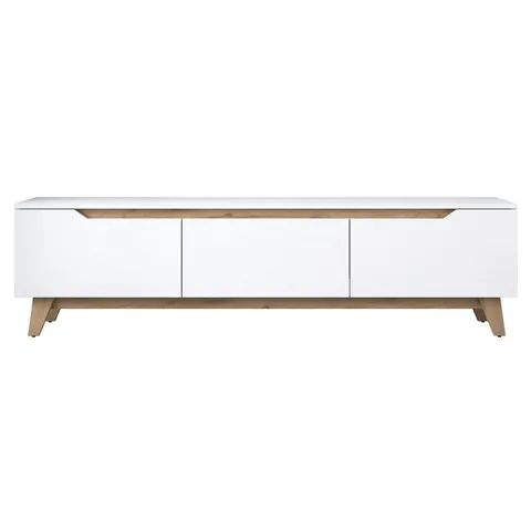 Comoda TV D1 2472, alb + nuc, 180x35x48,6 cm