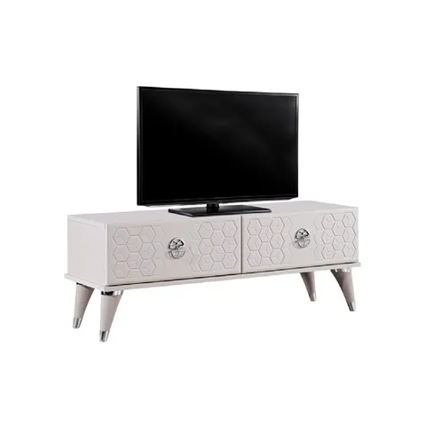 Comoda TV YKT-4034, cu sertare, bej, 120x36x38 cm