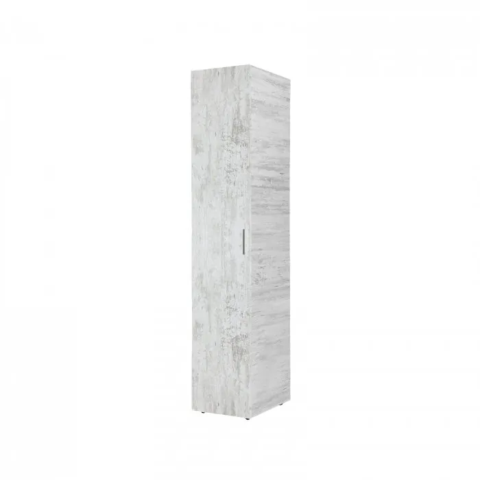 Dulap ALMA, 1 usa, 5 rafturi, pin antichizat, 40x52x203 cm