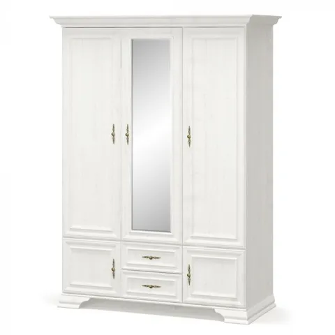 Dulap IRYS, 5 usi, 2 sertare, cu oglinda, pin anderson, 145,1x62,2x212 cm