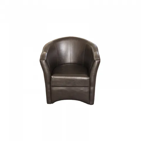 Fotoliu CAFENEA piele ecologica wenge, 73x64x78 cm