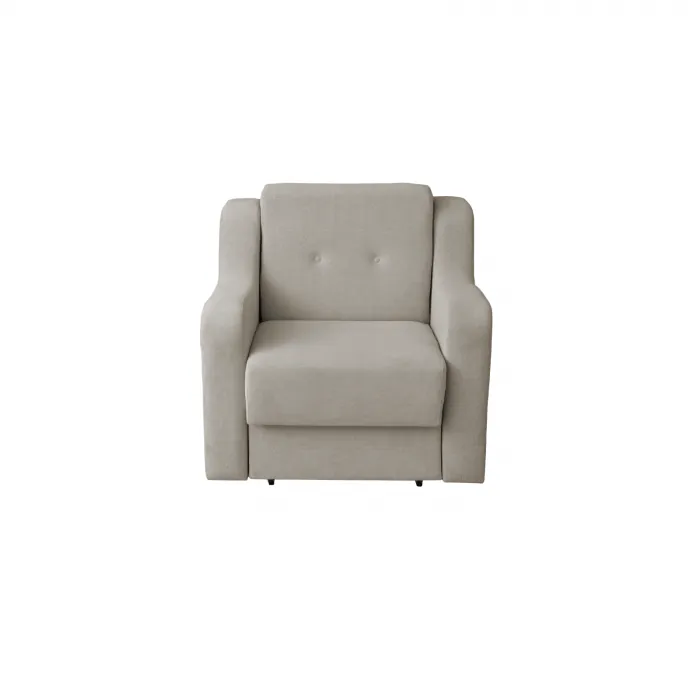 Fotoliu GINA II extensibil, cu arcuri si lada depozitare, bej, 95x100x95 cm