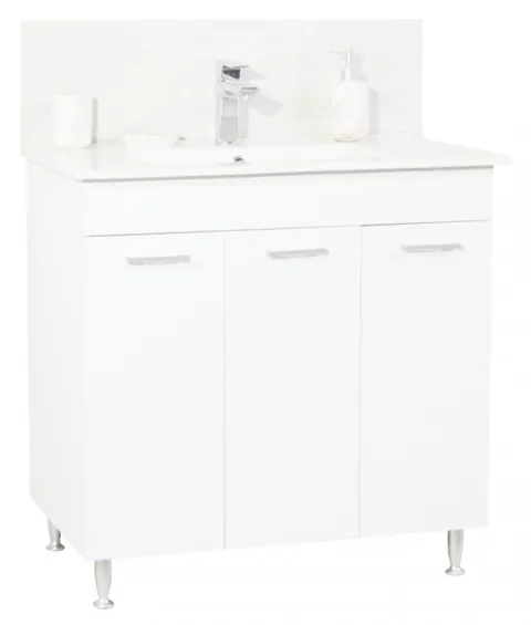 Set Baza si Lavoar seria 067, 80 cm, alb