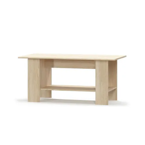 Masuta de cafea TIPS, cu raft, stejar sonoma, 120x59x55,5 cm