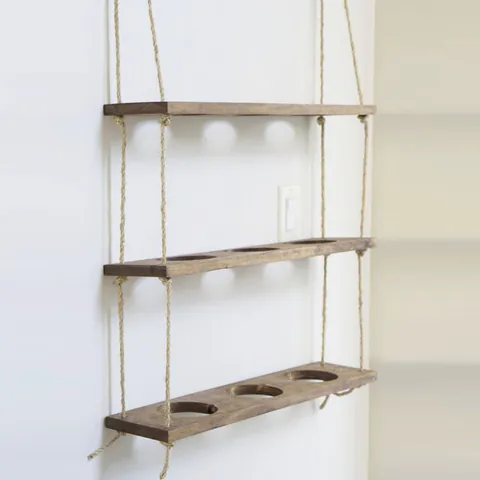 Raft suspendat GAR006, nuc, 60x1,3x13 cm