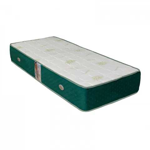 Saltea Superortopedica, 1 parte memory, 1 parte arcuri, 125x200 cm, H 27 cm, alb