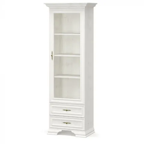 Vitrina IRYS, 1 usa, 2 sertare, geam, pin anderson, 70,3x43x197,6 cm