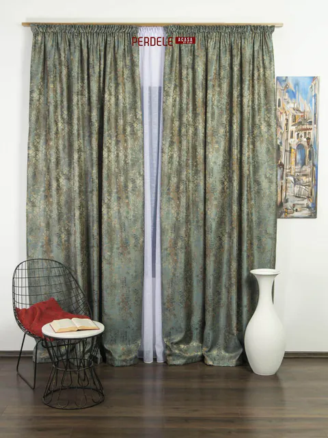 Draperii stofa bleu,bej