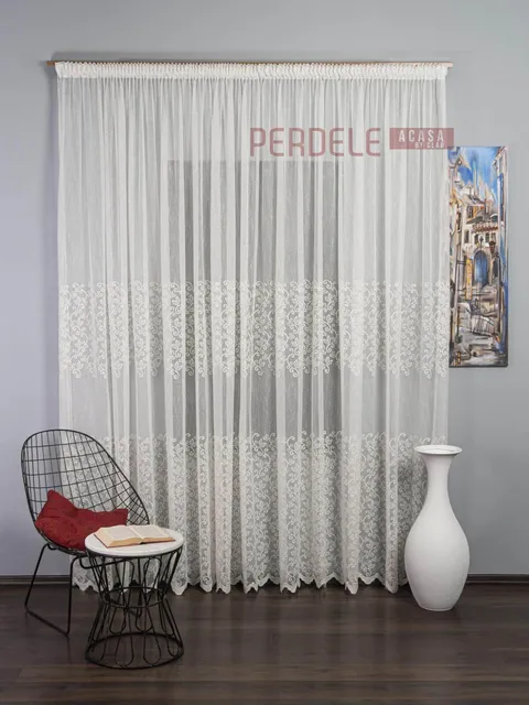 Perdea borangic ivoire