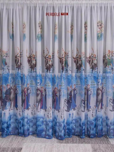 Perdea voal model copii