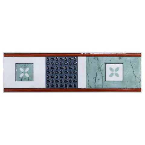 Brau decorativ faianta baie / bucatarie Ocana Azul 8 x 25