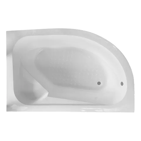 Cada baie pe colt Bella* cu masca si suport acril 150 x 100 cm dreapta