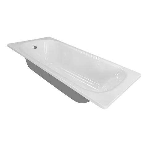 Cada baie dreptunghiulara pentru suport Clara otel emailat 150 x 70 cm