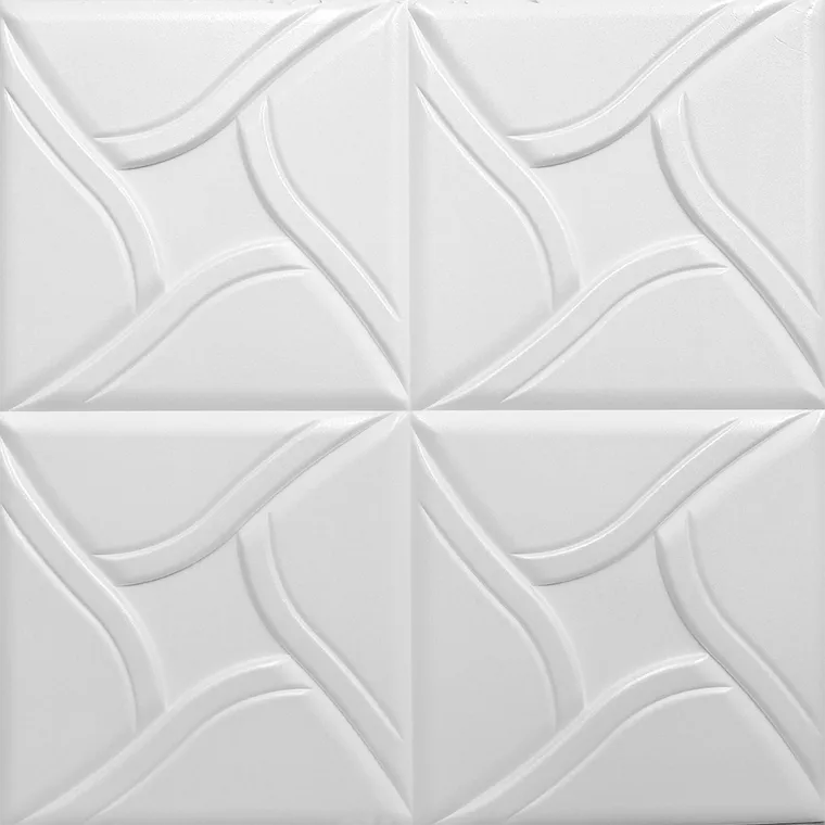Tavan fals decorativ 0880 Alb 500 x 500 mm