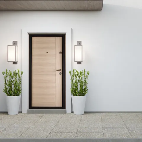 Usa metalica apartament Prestige 03 A bej 96 x 205 cm stanga