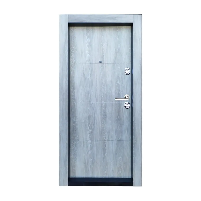 Usa metalica intrare apartament Velista Portal stejar gri 88 x 200 cm stanga