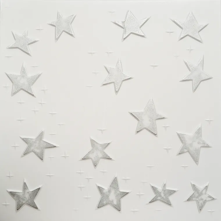 Tavan fals decorativ 08-SR-66 polistiren extrudat gri 50x50x0.4 cm