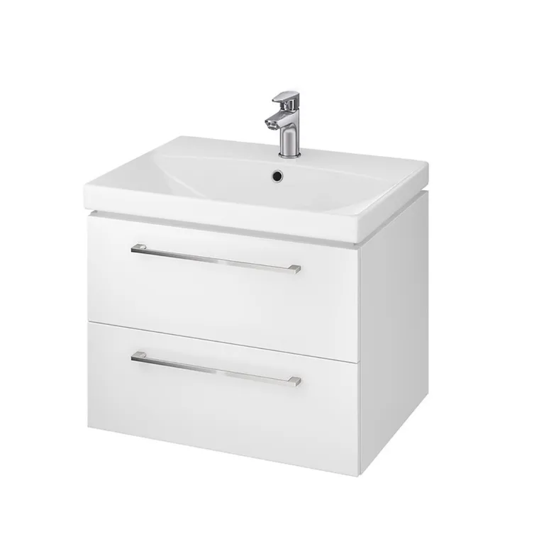 Masca chiuveta baie Cersanit set 836 Gala City 60 cm alb (baza+lavoar) DSM S801-166-DS