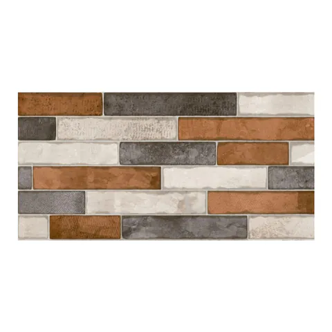 Gresie exterior / interior portelanata Delta Mix 30 x 60 cm mata rectificata tip piatra