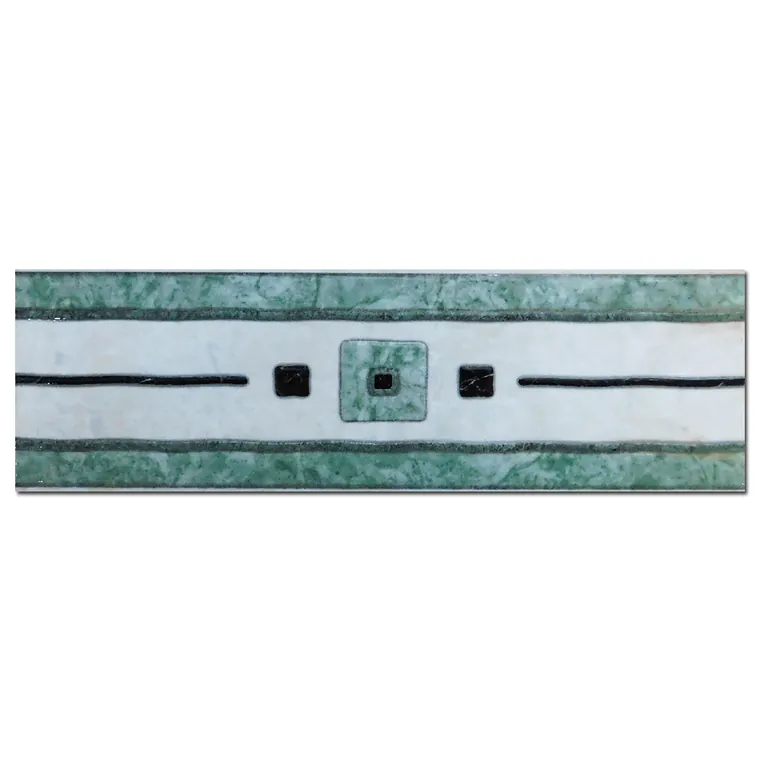 Brau decorativ faianta baie / bucatarie Gandara Verde 8 x 25