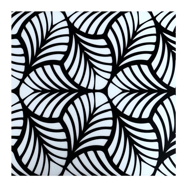 Tavan fals decorativ 3D model Flower negru 500 x 500 mm