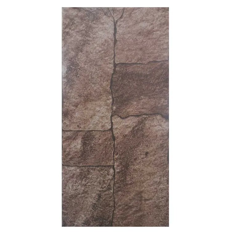 Gresie exterior / interior antiderapanta Daco Brown 30 x 60 cm mata portelanata tip piatra