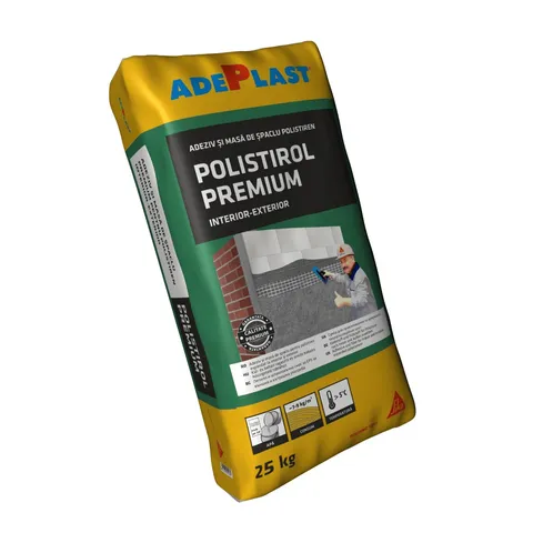 Adeziv polistiren Adeplast Polistirol Premium interior/exterior 25 kg