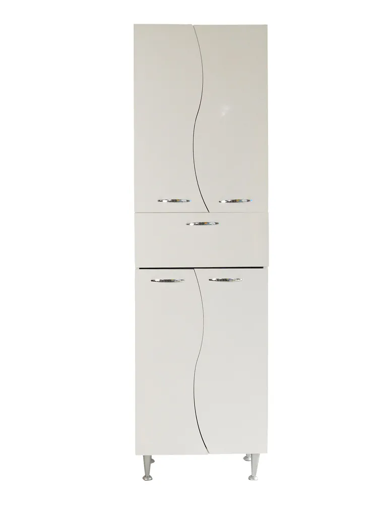 Dulap soldat baie dublu Selena alb 50x170 cm