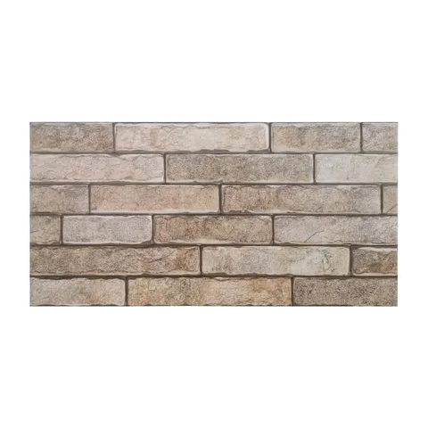 Gresie exterior / interior portelanata Delta Beige 30 x 60 cm mata rectificata tip piatra