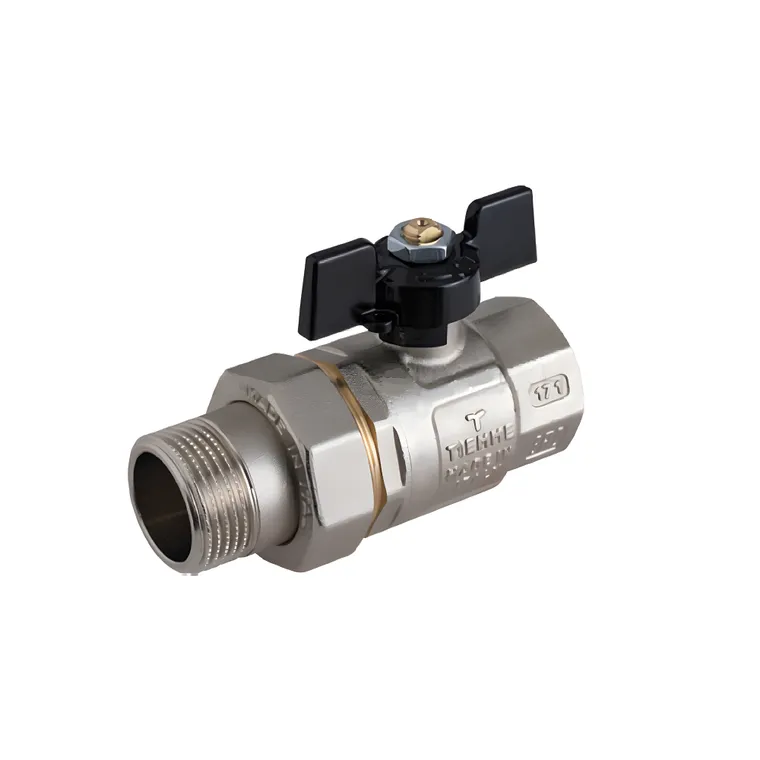 Robinet cu sfera pentru apa cu olandez Buran M/F 3/4'' fluture negru